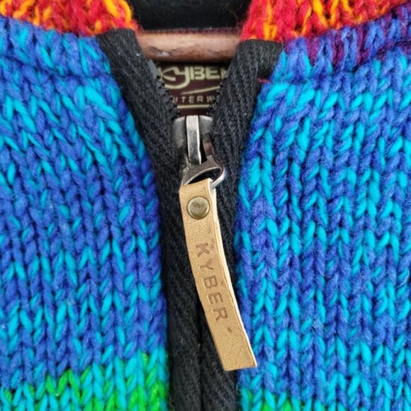 kyber outerwear rainbow wool jacket women size small - Picture 4 of 7